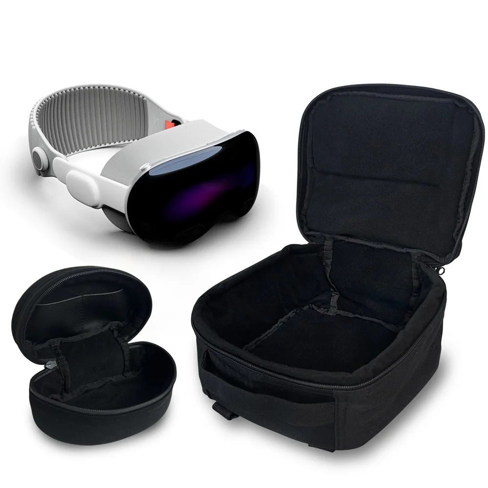 

Сумка-переноска UNIONTAC из нейлона 1000D для VR-гарнитур Vision Pro/Meta Quest 3S/Quest 3/Quest 2 и наушников, сумка-кроссбоди для хранения аксессуаров