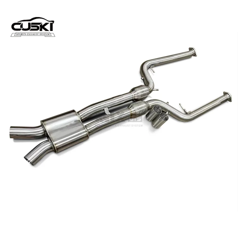 CUSKI Exhaust pipe For BMW X3M X4M F97 F98 3.0T 2019-2023 Exhaust Mid pipe section improve exhaust performance