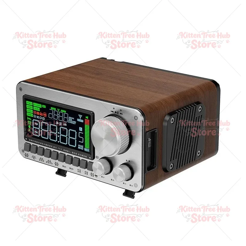 HRD-802 Full Radio Retro  Receiver Dual Speaker Bluetooth