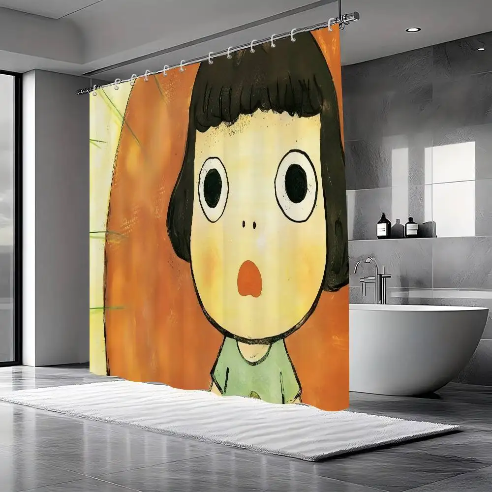 Yoshitomo Nara Dream Doll Vintage 1 Piece Of 150x180cm Printed Shower Curtain Partition Bathroom Waterproof And Mold Resistant