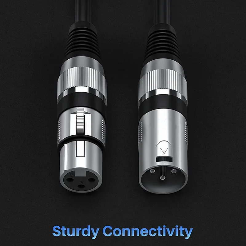 XLR Cable Male to Female M/F Noise Cancelling Canon Plug Cable 3Pin Balanced OFC Audio Cable For Microphone Mixer Amplifier