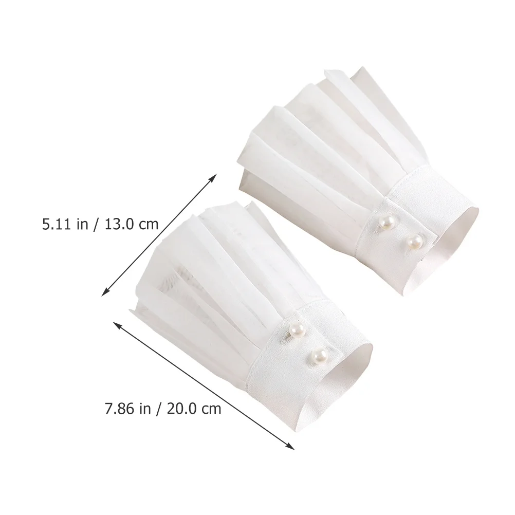 

1Pair Elegant Fake Sleeve Wrist Cuffs Women for Wedding Party Prom Photography Dress Accessories Vampire Count Costume