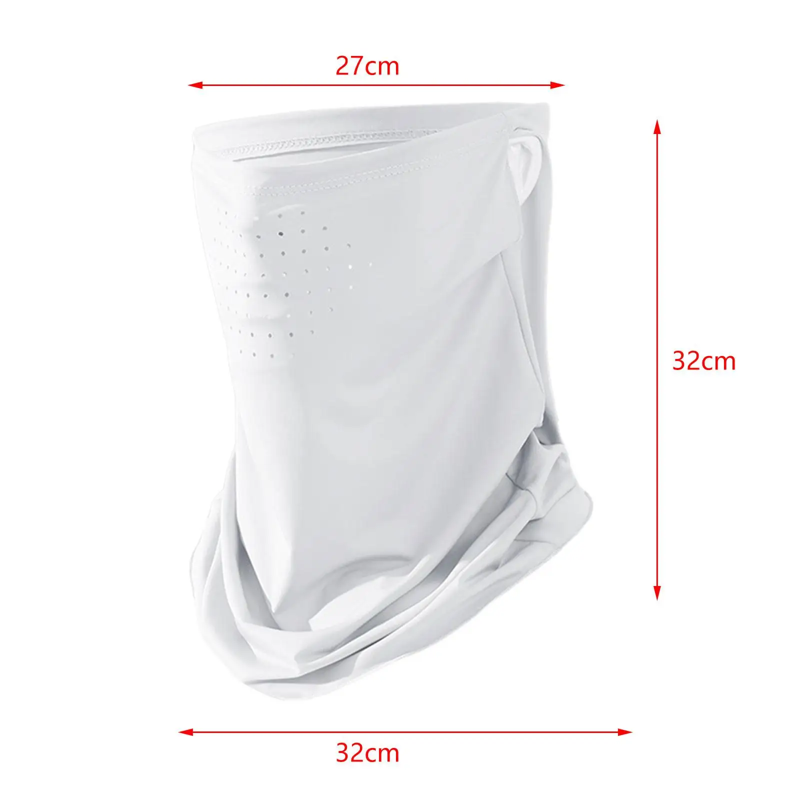 Breathable Earloop Neck Gaiter Scarf Bandana for Summer Cycling Thin Sun Protection Face Cover for Ladies