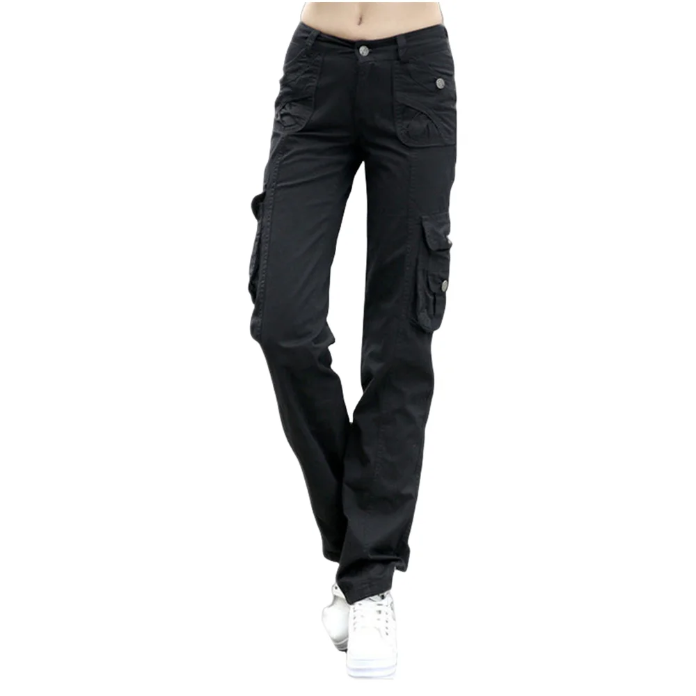 

Summer Style Military Cotton Cargo Pants Women Loose Trousers Female Casual y2k Baggy Trousers Ladies Black Khaki Capris