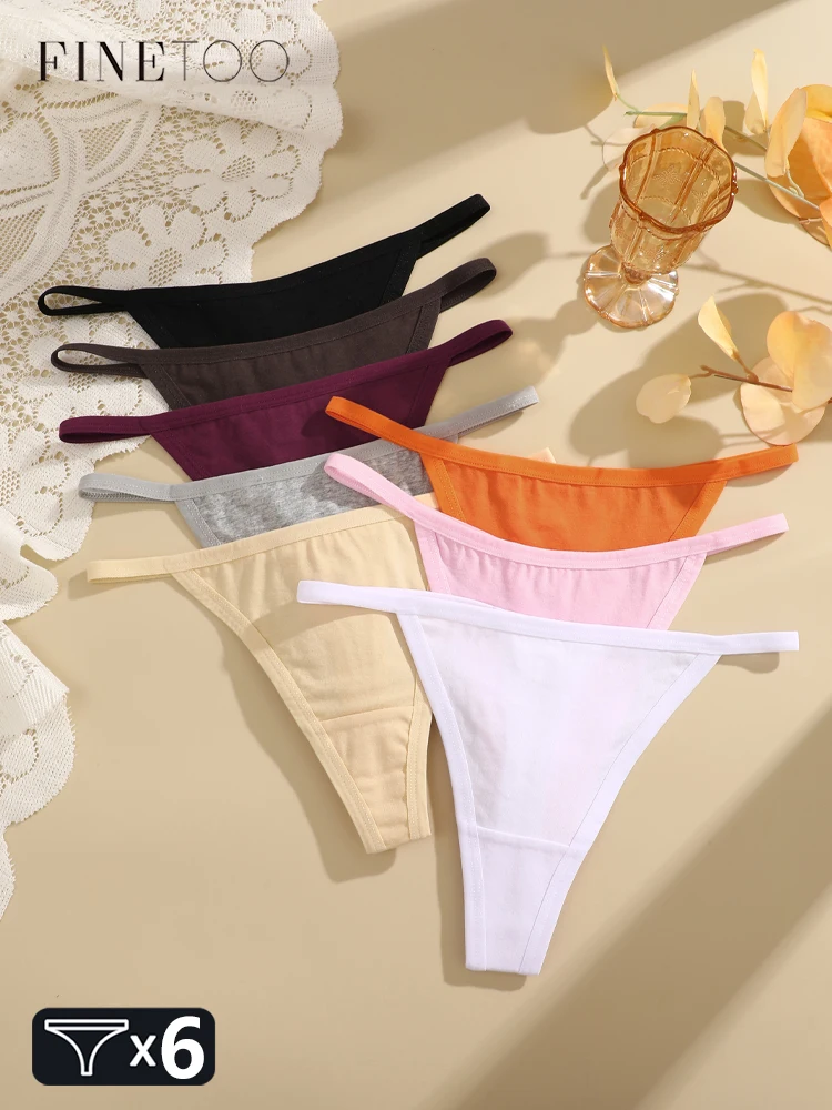 6 Teile/satz Baumwolle Nahtlose Höschen frauen Komfort Unterwäsche Sexy Dünne Taille Thongs Weiblichen Niedrigen Taille Atmungsaktive G-string Dessous