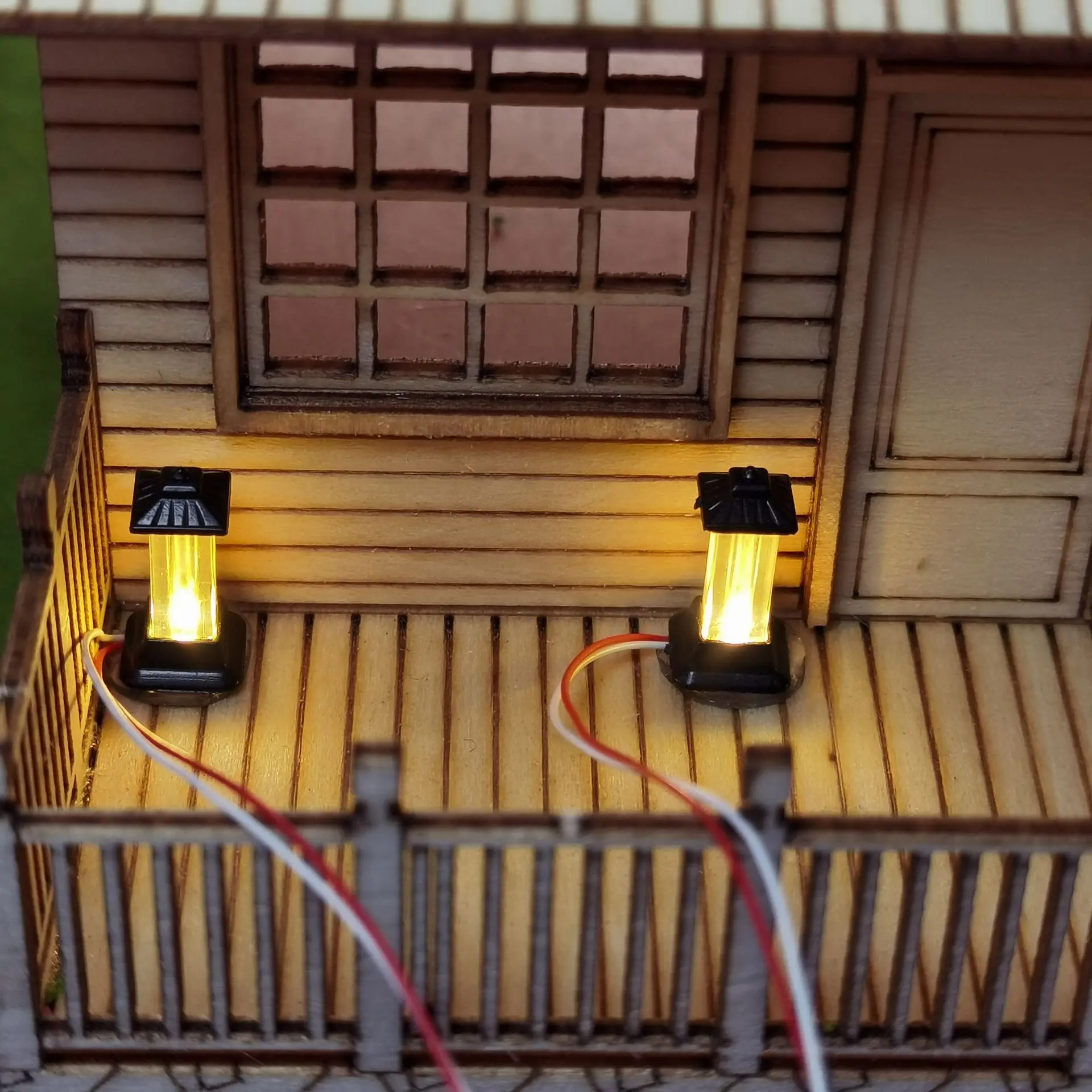 

5PCS Scale 1:87 HO Scale Lawn Lamp Model Kits 3v Led Street Light Model for Park Building Grassland Lamppost Diorama Accessories