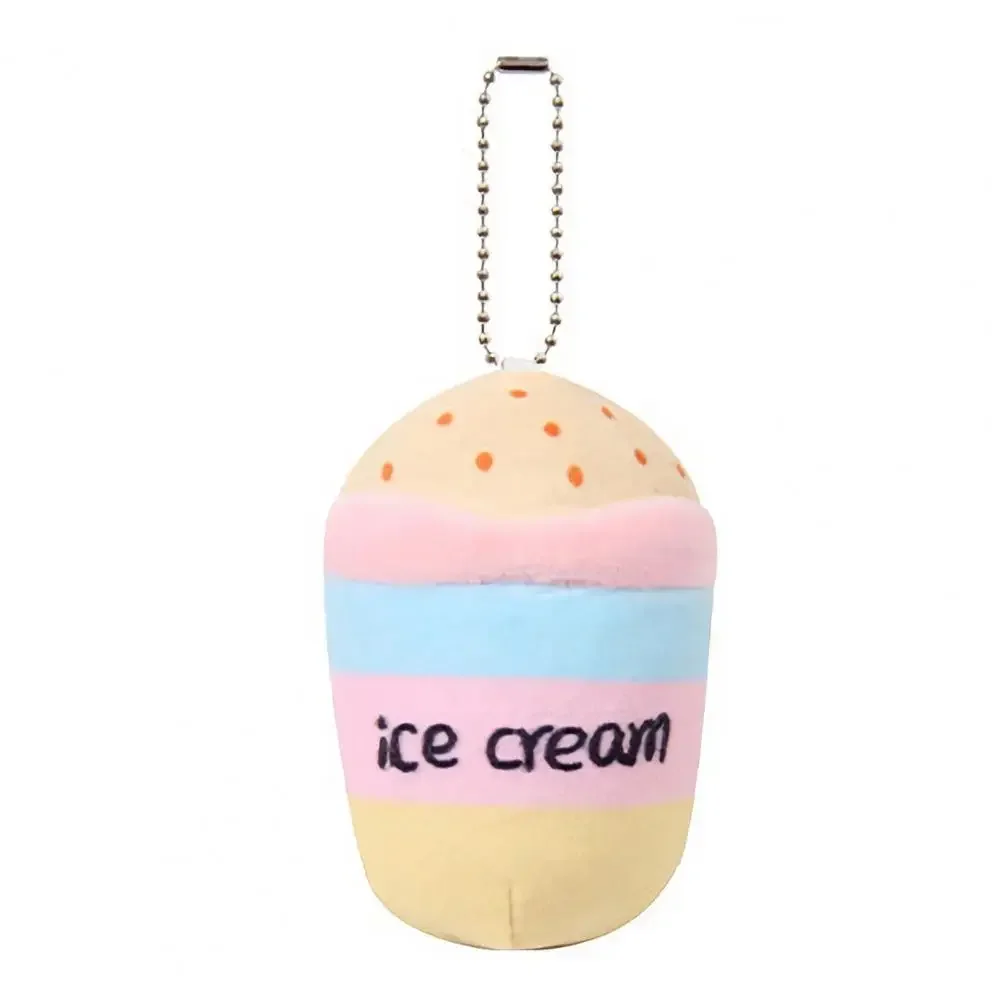 Pendentif de sac en peluche de dessin animé pour enfants, jouet de tasse de thé au lait de fruits mignons, pendentif de beurre, porte-clés en peluche, cadeau de décoration de sac, fille, 10cm