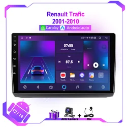 Android For Renault Trafic 2001-2010 Car Radio Multimedia Player Navigation GPS Stereo Autoradio WIFI 4G Head Unit Carplay BT