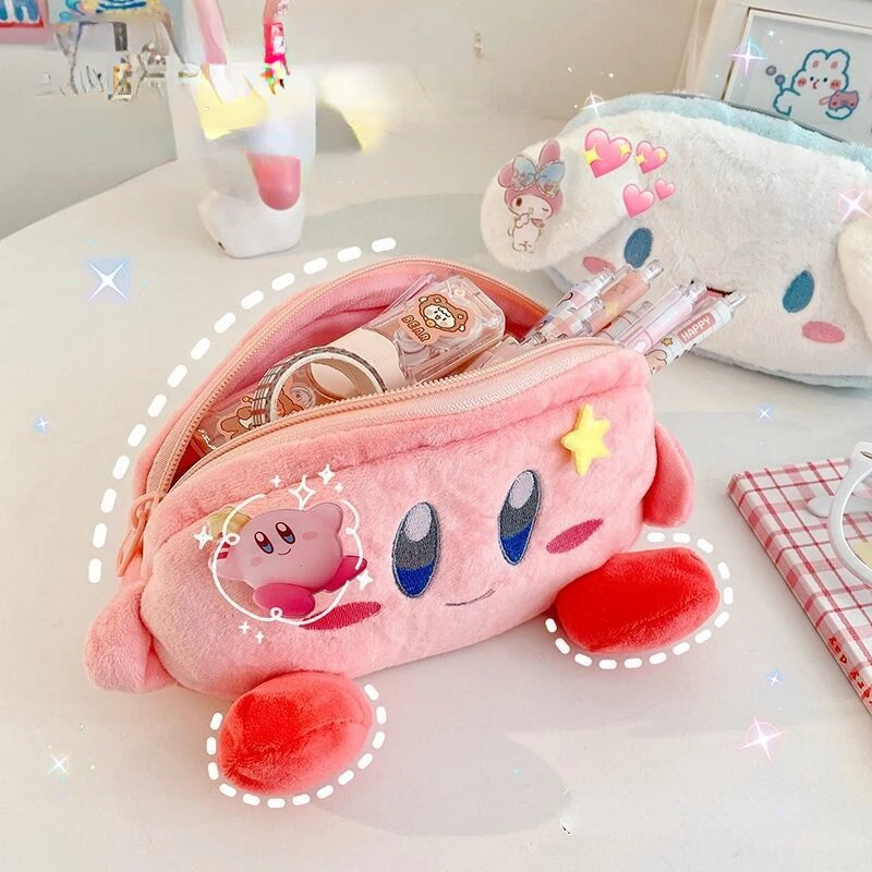 Sanrio Kuromi My Melody Hello Kitty New Japanese Style Cinnamoroll Melody Pencil Case Student Stationery Bag Kawaii