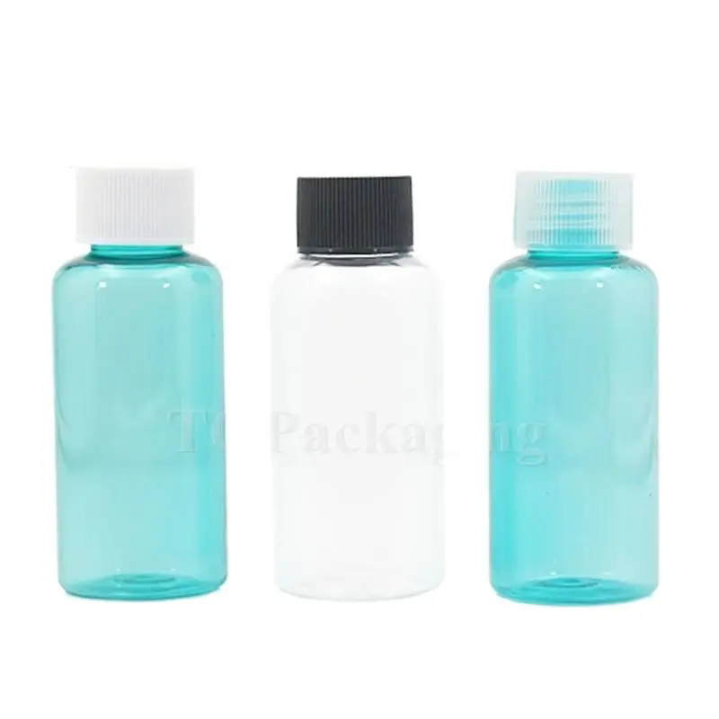 

50PCS*80ml Screw Cap Bottle Empty Plastic Cosmetic Container Small Sample Lotion Essential Oil Makeup Packing Shampoo Refillable