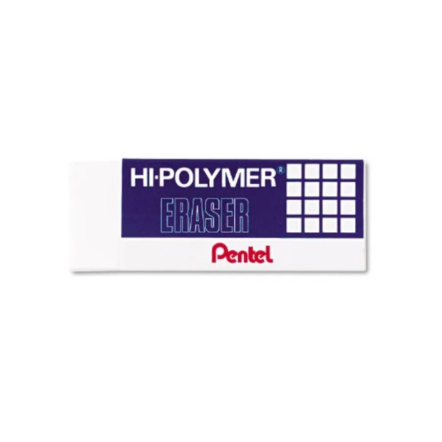 Hi-Polymer Block Eraser, Large, White, of ZEH10BP-K6