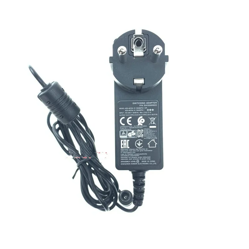 Alimentatore Originale LG 19V 2.53A 48W Per Monitor LED – Modello DA-48F19, Cavo Incluso