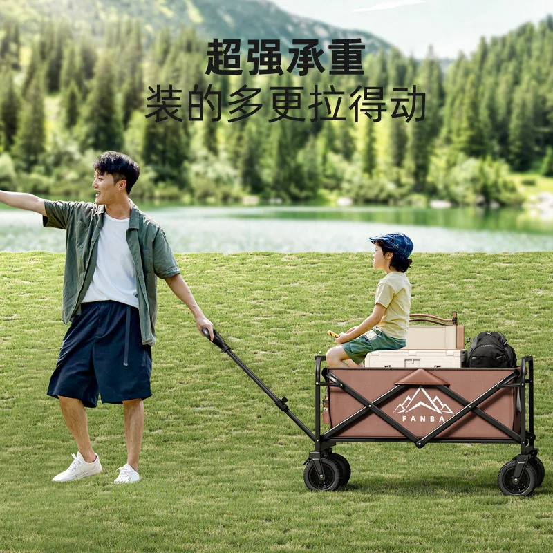 

Suitable forNew outdoor camping folding trolley camping cart photography supermarket shopping shopping portable trolley trailer