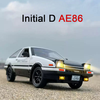 1:20 Initial D AE86 Rolls-Royce Cullinan Alloy Models Toys Diecast Cars Sound Light Pull Back Doors Opened Vehices Kids Birthday