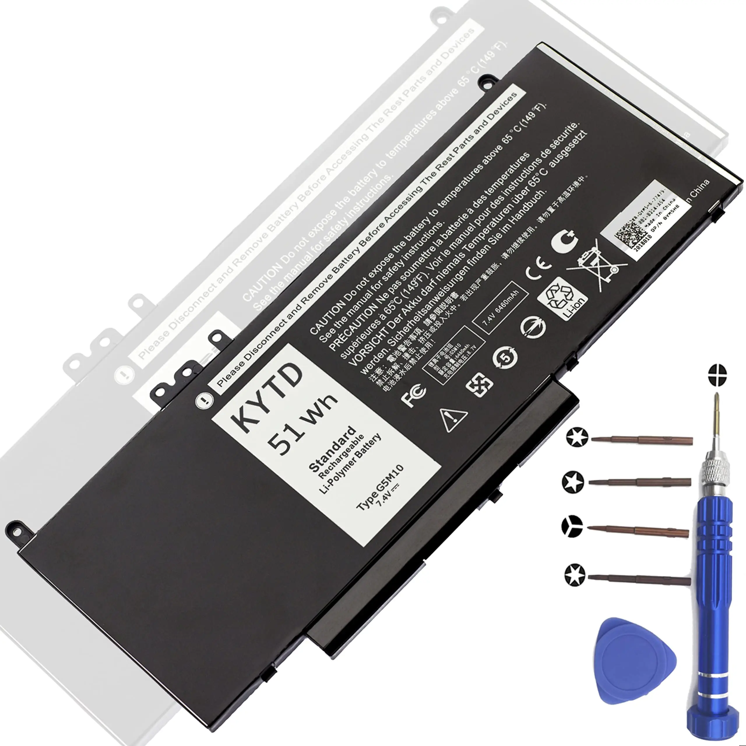 

Аккумулятор KYTD G5M10 для Dell Latitude 14 5000 E5450 15 5000 E5550 серии WYJC2 8V5GX R9XM9 WYJC2 1KY05 451-BBLN 080-854-0066 TXF9