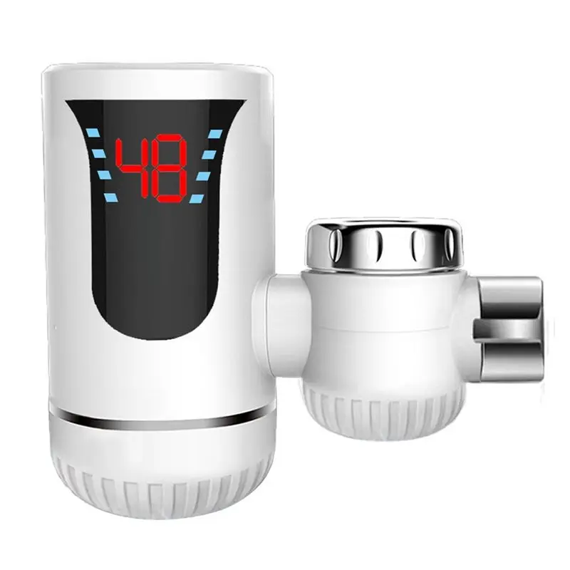 ABGR-Easy Installation Fast Heating Mixing Faucet Instant Electric Water Heater Faucet Heater With Digital Display EU-Plug Durab