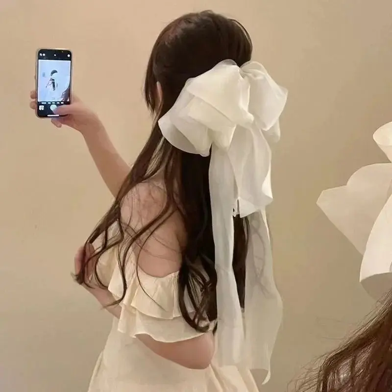 Fairycore Princess Oversized Bow Hair Clip-Sweet Elegant Style Woman accesories hair claw Popular hair clips hair clip red