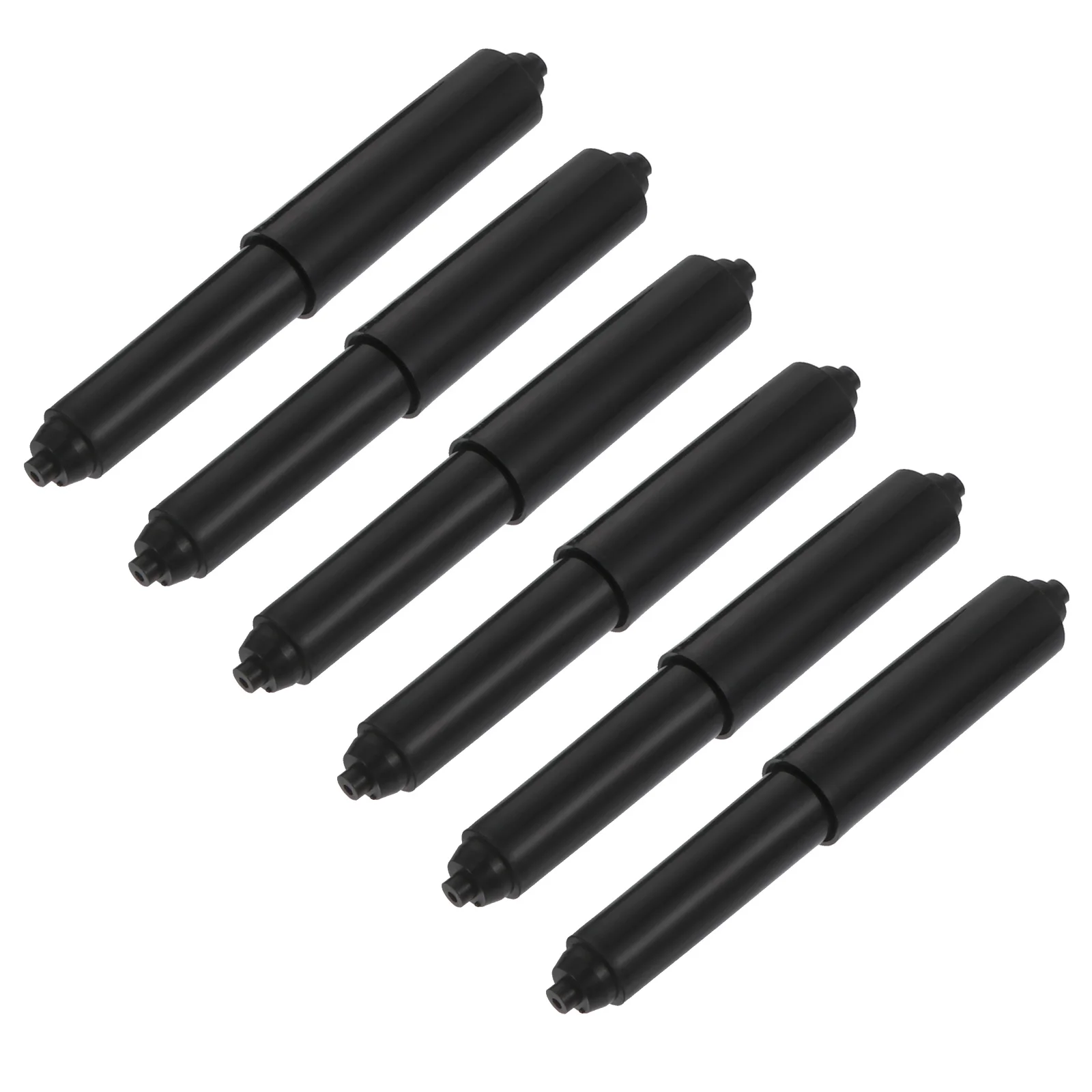 

6pcs Tissue Roll Holder Retractable Rod Durable Practical Home Hotel Bathroom Plastic Paper Roller Decorative Paper