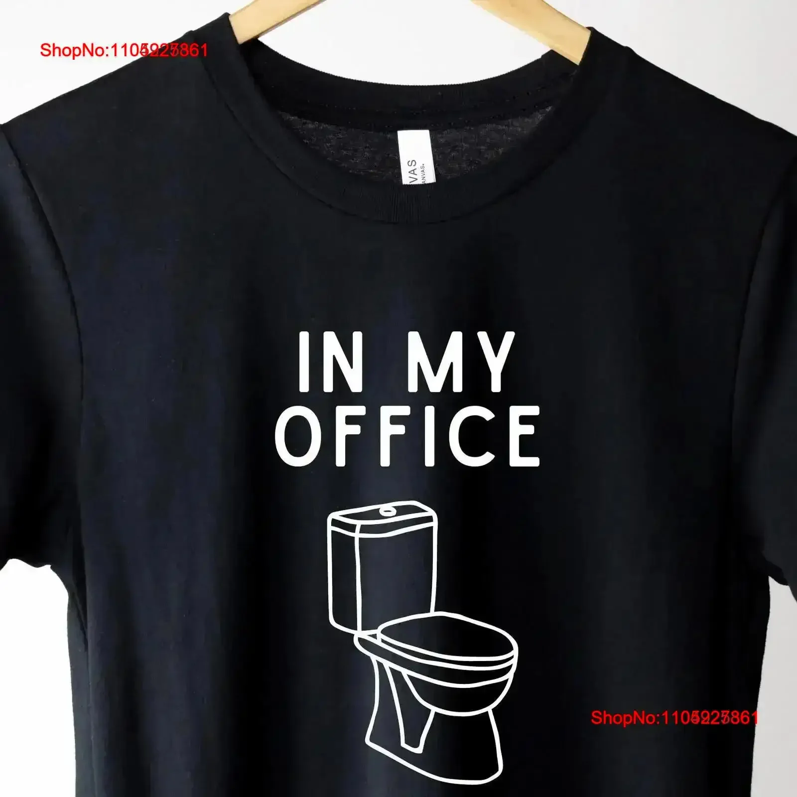 Office T Shirt Poo Bathroom Humor Work From Home Funny Stay At Cubical vintage Washed graphic Versatile Stylish Soft vintage