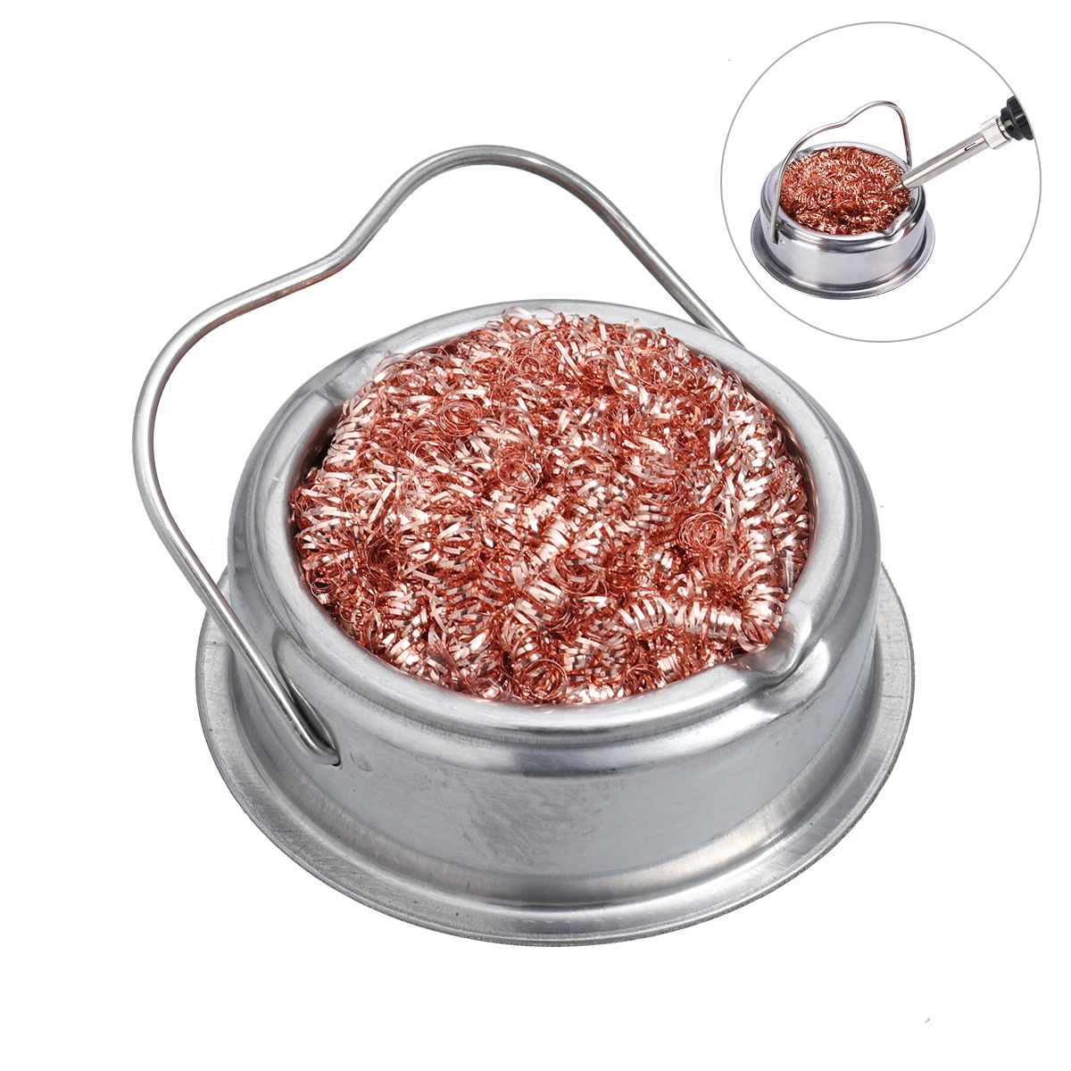 

Copper Wire Soldering Tip Cleaner Soldering Tip Cleaning Cleaning Ball And Holder Ball No Water Brass Sponge Welding Tools Kit