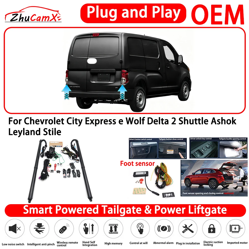 for Chevrolet City Express e Wolf Delta 2 Shuttle Ashok Leyland Stile Smart Powered Tailgate Power Liftgate Automatic Rear Trunk