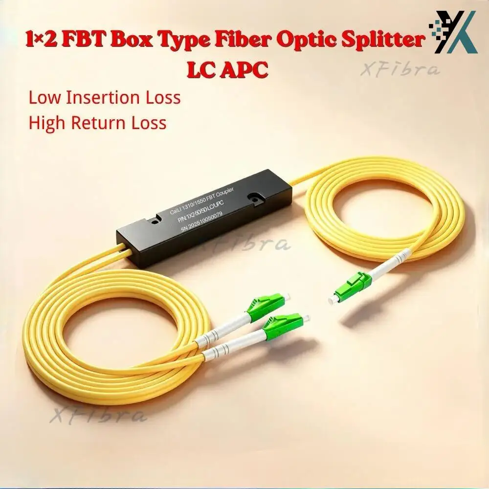 divisor-Optico-de-fibra-fbt-tipo-caixa-lc-apc-1x2-monomodo-1-ponto-2-divisor-Optico-de-fibra-em-caixa-conico-1-para-2