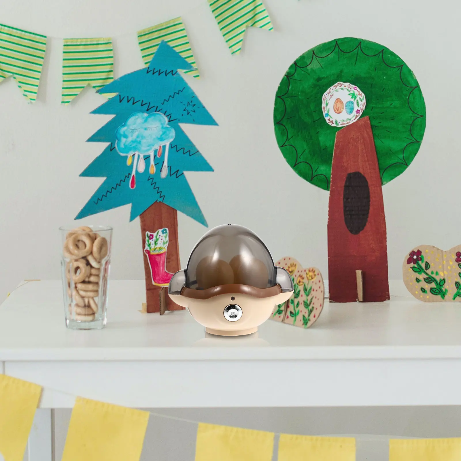 1 szt. Plastikowy symulator parowaru do jajek, zabawka edukacyjna do zabawy w kuchnię dla dzieci, rozpoznawanie kolorów