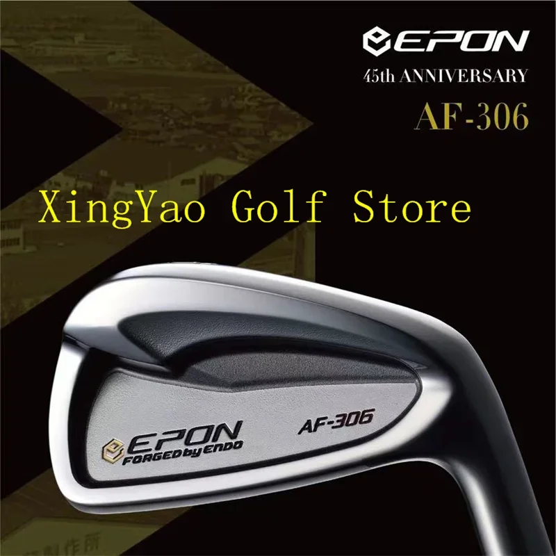 

Epon Af 306 Mens Golf Clubs Epon AF-306 Iron Set Silver Heads With Graphite/Steel Shaft With Headcovers 7pcs