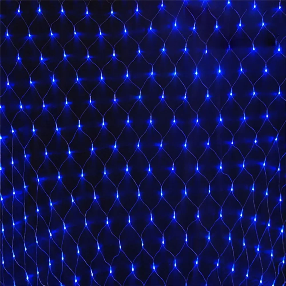 6x4M 3x3M LED Net Mesh Light Christmas Window Curtain String Light Outdoor Fairy Light Garland for Wedding Holiday Decor Lamp
