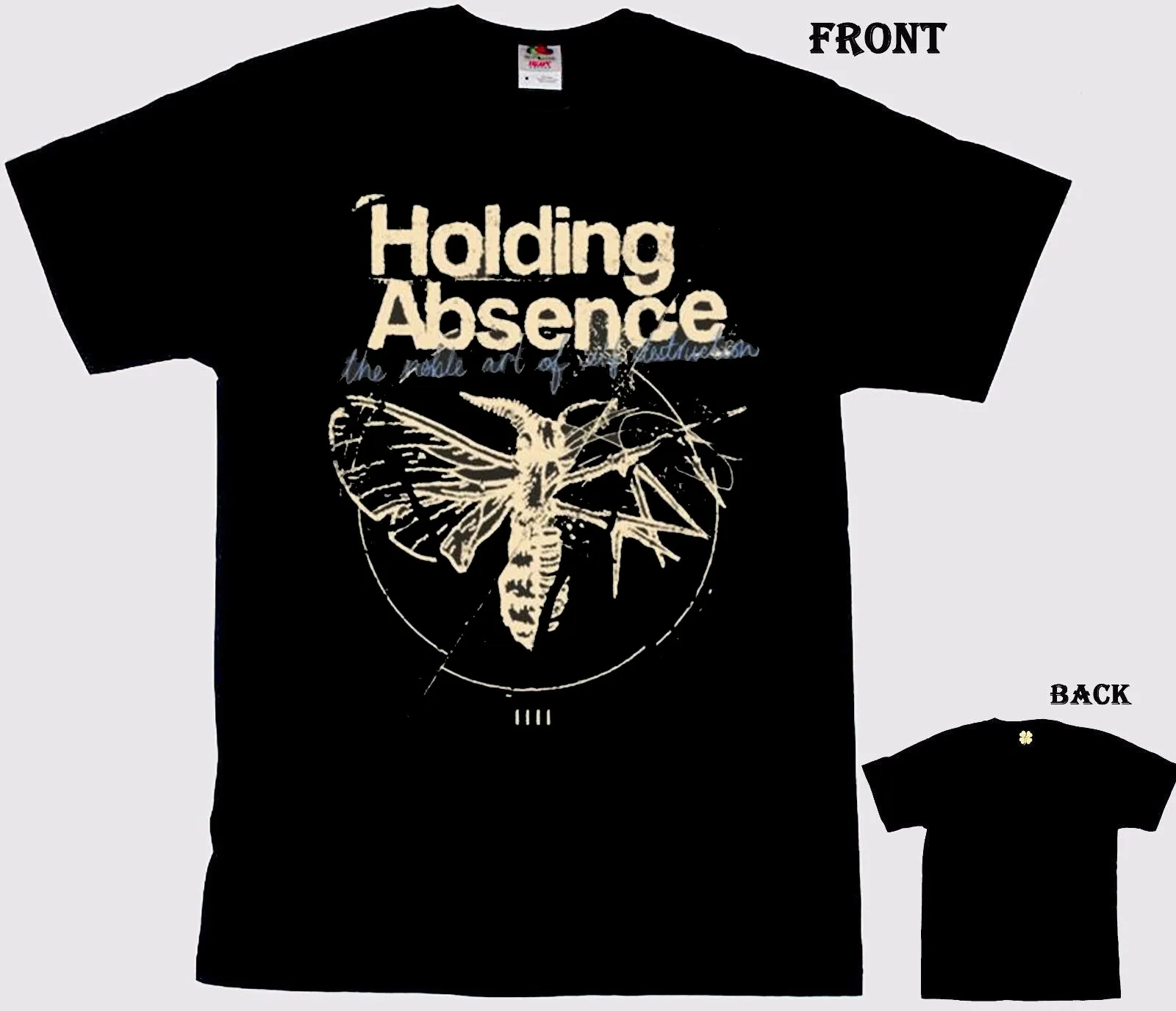 New! Holding Absence Merch Ha Kintsugi Moth T-shirt