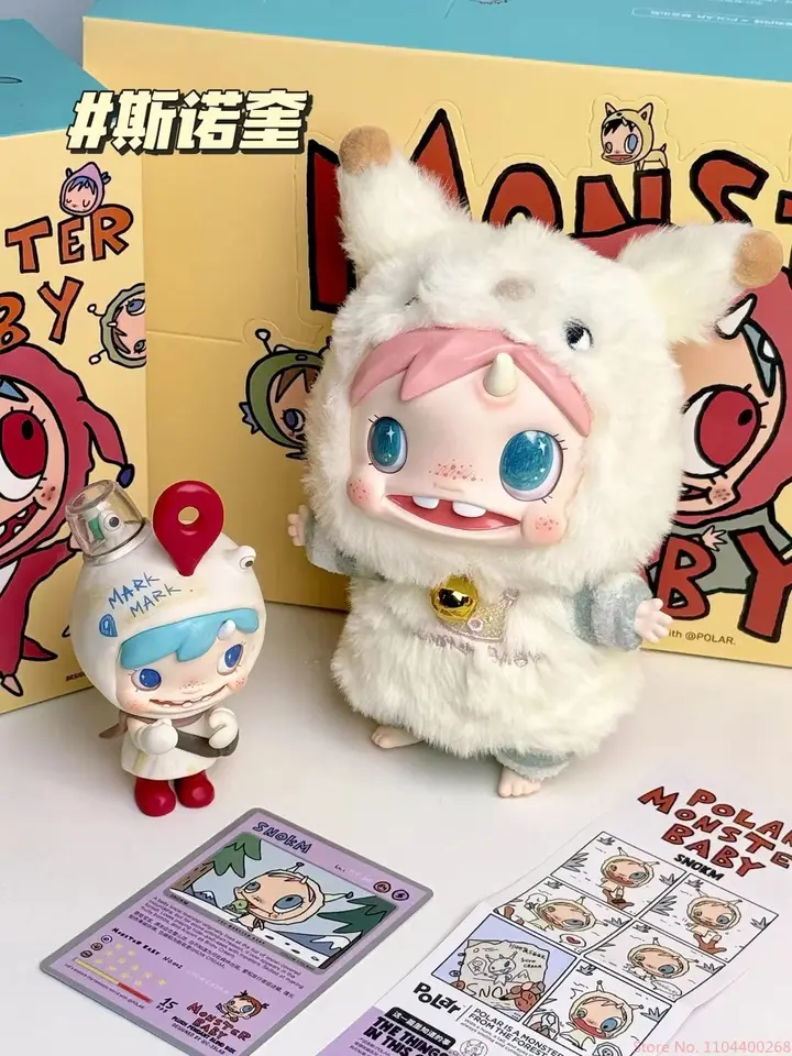 Pop Mart Genuine Polar Monster Baby Blind Box 8-12cm Posable