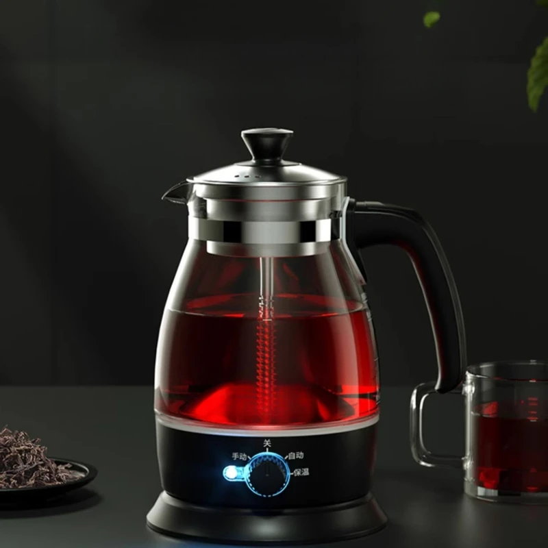 

A-52 tea brewer steam spray type brewing teapot black white steamer health pot electric stove