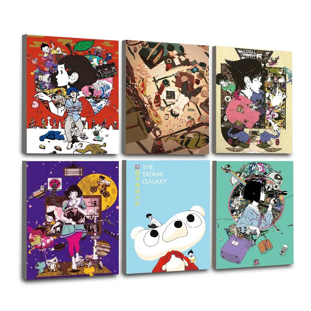 Novel T-The Tatami Galaxy lassic Cover Canvas Painting Print Poster For Living Room Wall Art Home Decor Pictures Gift