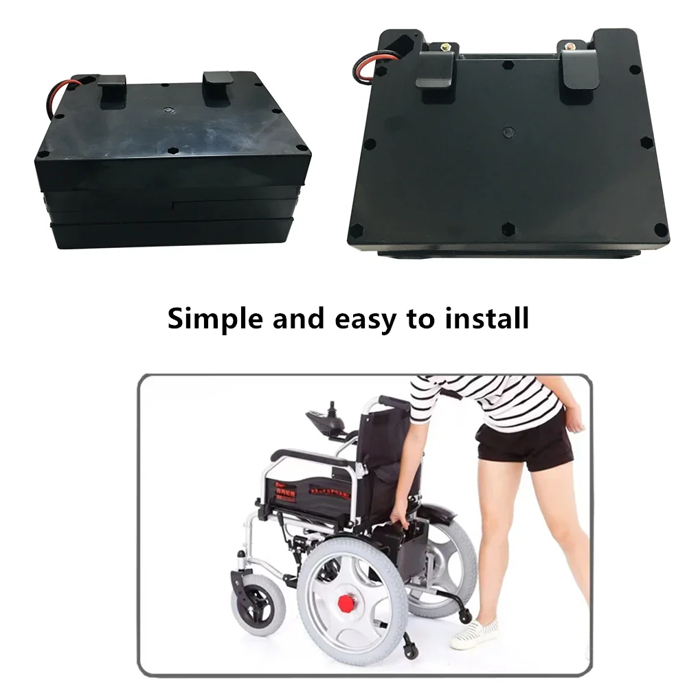

Electric Wheelchair Stair Climber+Charger 24V 30ah Rechargeable Lithium-ion Battery Pack for 24V Elderly Electric Wheelchairs ,