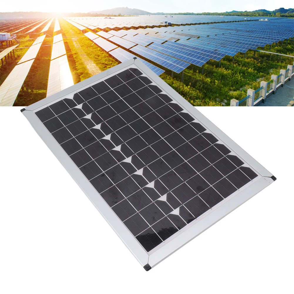 20W Solar Power Generation Panel Charging Home Solar Power 20W Solar Panel 18V Power Supply Efficient Conversion