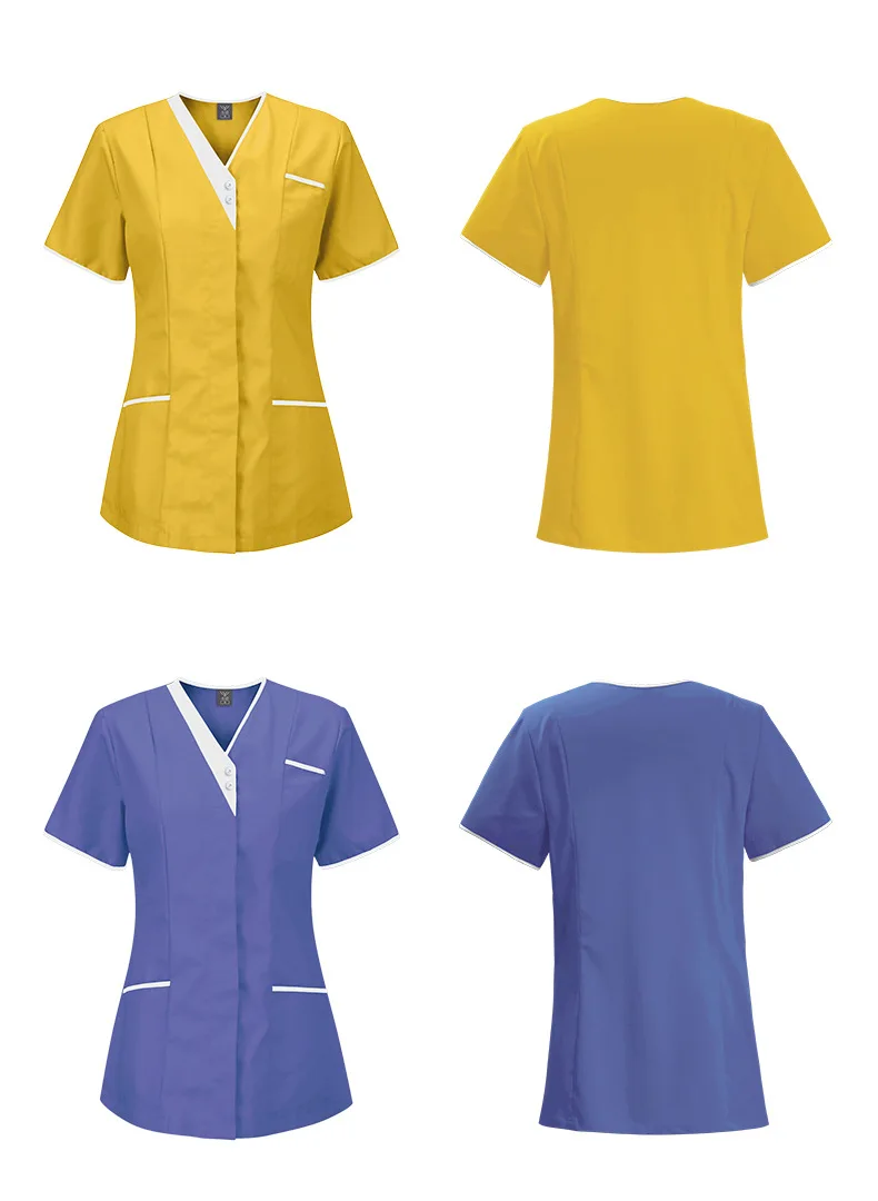 Unisex Medical Uniforms Men Women Nursing Clothes Beauty Costume Nurse Scrubs Sets Doctor Dentist Workwear Clinical Tops Pants