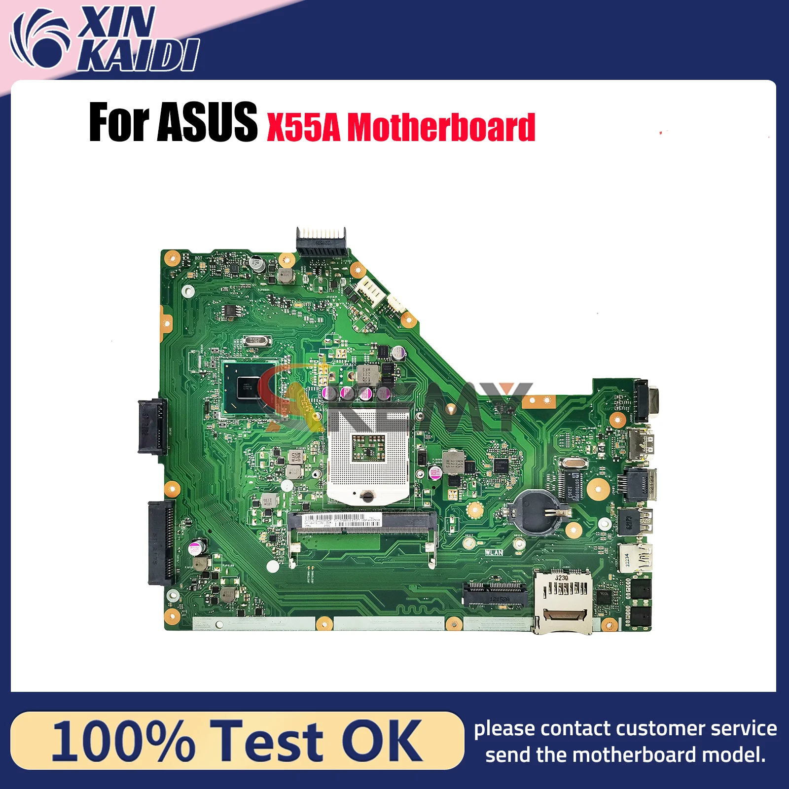 

X55A Laptop Motherboard For ASUS VivoBook X55A X55A Notebook Mainboard This item is in stock 100% tests OK fast shipping