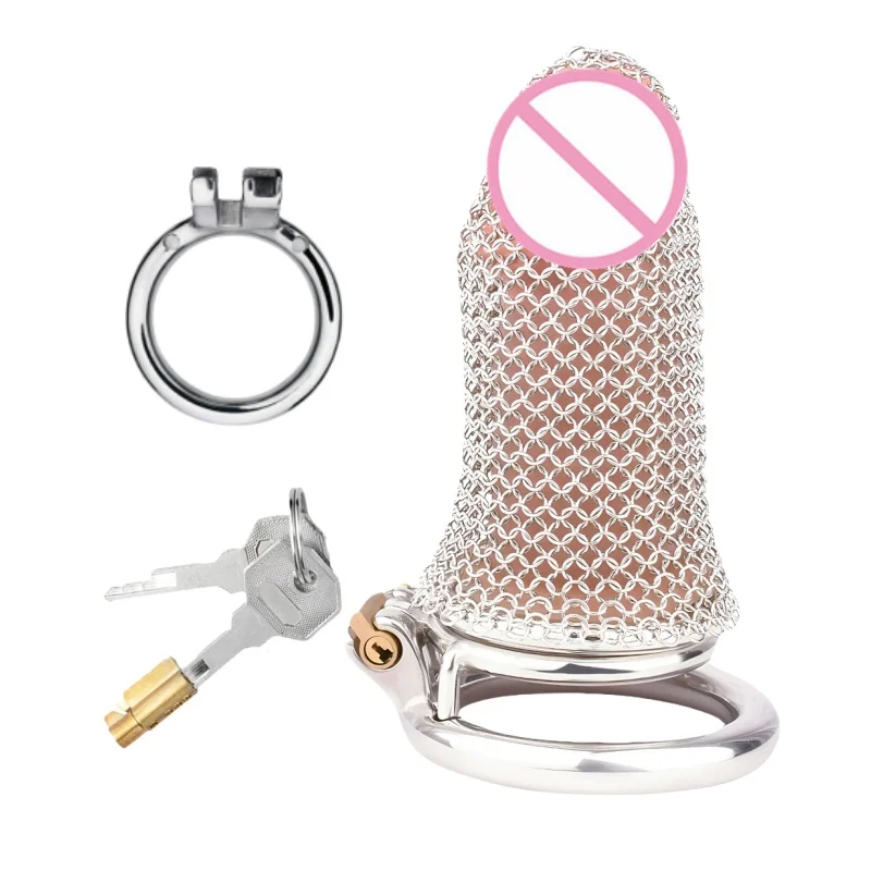 Deluxe Chastity Device Adult Sex Toys with Separable Stainless Steel Cock Ring for Men BDSM Desire Control Sissy Lingerie