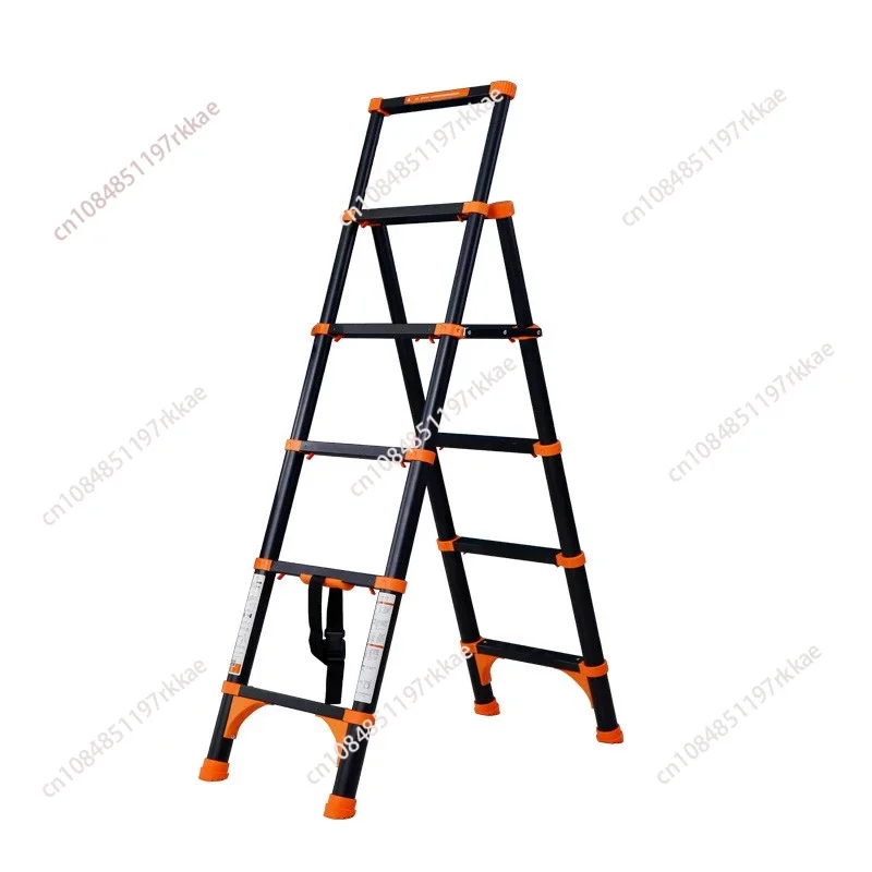 

Телескопическая домашняя лестница из утолщенного алюминиевого сплава, складная лестница на 4 + 5 ступеней