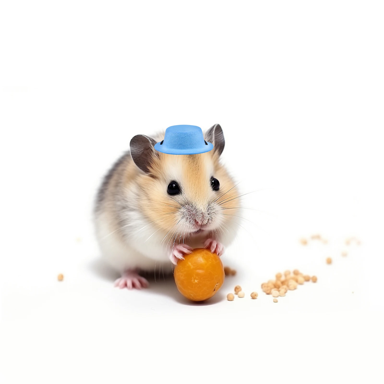 

Pet Dress Suit Decorative Pets Costumes Knitted Hat Sky-blue Polyester Chinchilla Hats