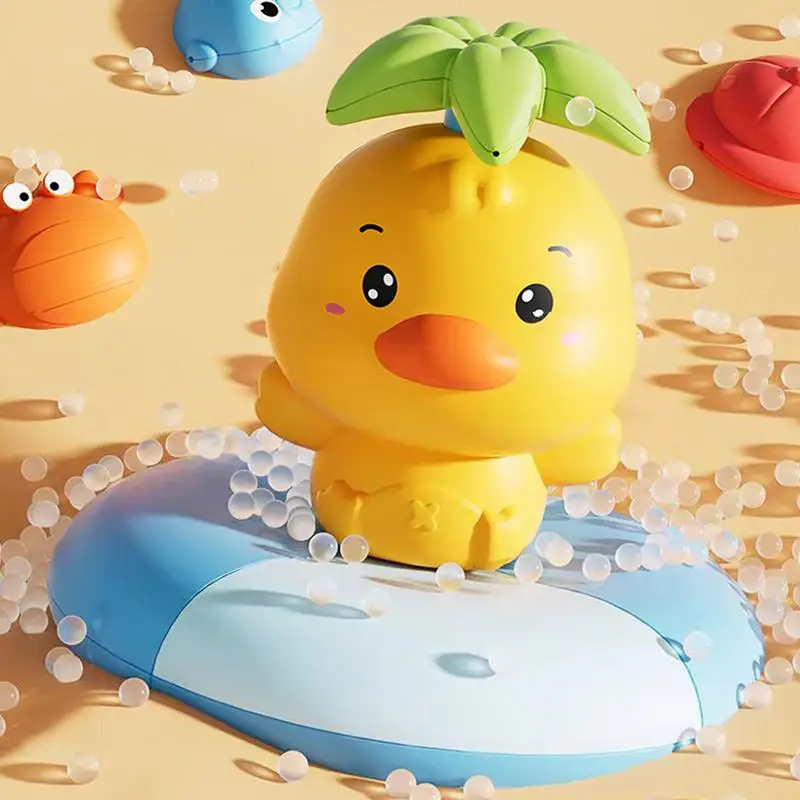 ของเล่นเด็ก Sprinklers น้ําของเล่นเป็ดไฟฟ้า Interactive ตลกเกมชายหาดสนุกเด็กชายในร่มหญิงอาบน้ําชายหาดบ้าน