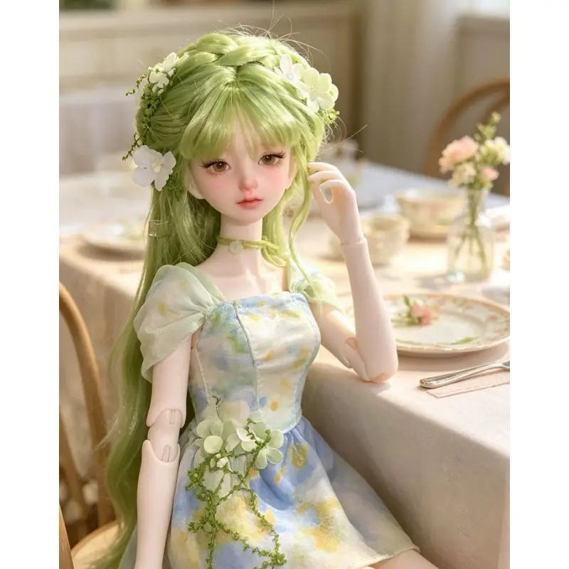 Joybjd 1/4 Bjd Doll Elf Style Green Hair Removable Outfit Articulated Collectible Action Figure For Adult Hobby