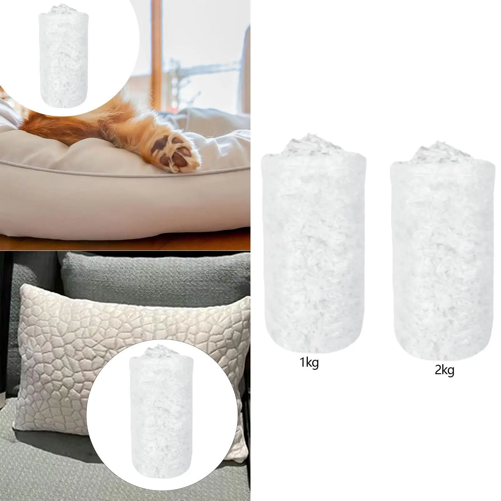 Ergonomic Memory Foam Filling Breathable Shredded Foam for Pillow Orthopedic Cushion Refill Sleeping Support