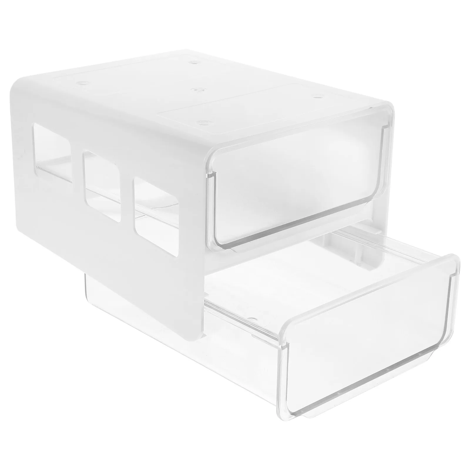 

Пластиковый органайзер под стол с выдвижным ящиком, прочный, из АБС/ПП материала, скрытый ящик для хранения, для организации офиса, настольный органайзер для хранения