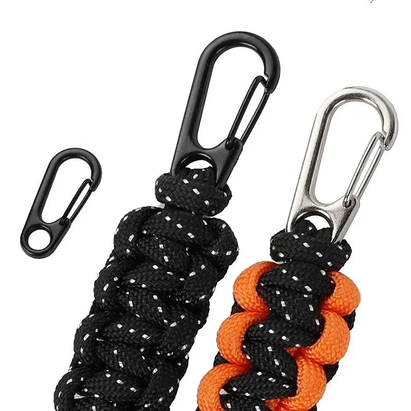 5/10Pcs Mini Carabiner Keychain D-Ring Key Chain Spring Clips Aluminium Alloy Hang Buckle Survival Outdoor Camping Keyring Tool