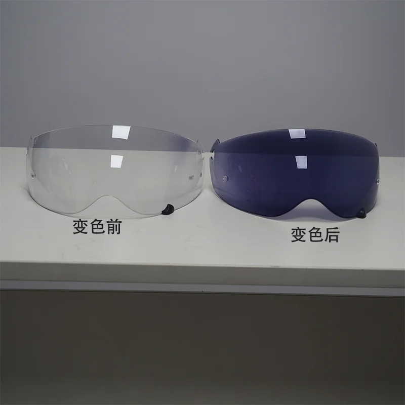 خوذة قناع لـ KLIM KRIOS PRO TVD LAZER Marushin L9 خوذة فوتوكروميك قناع درع عدسة مضاد للضباب