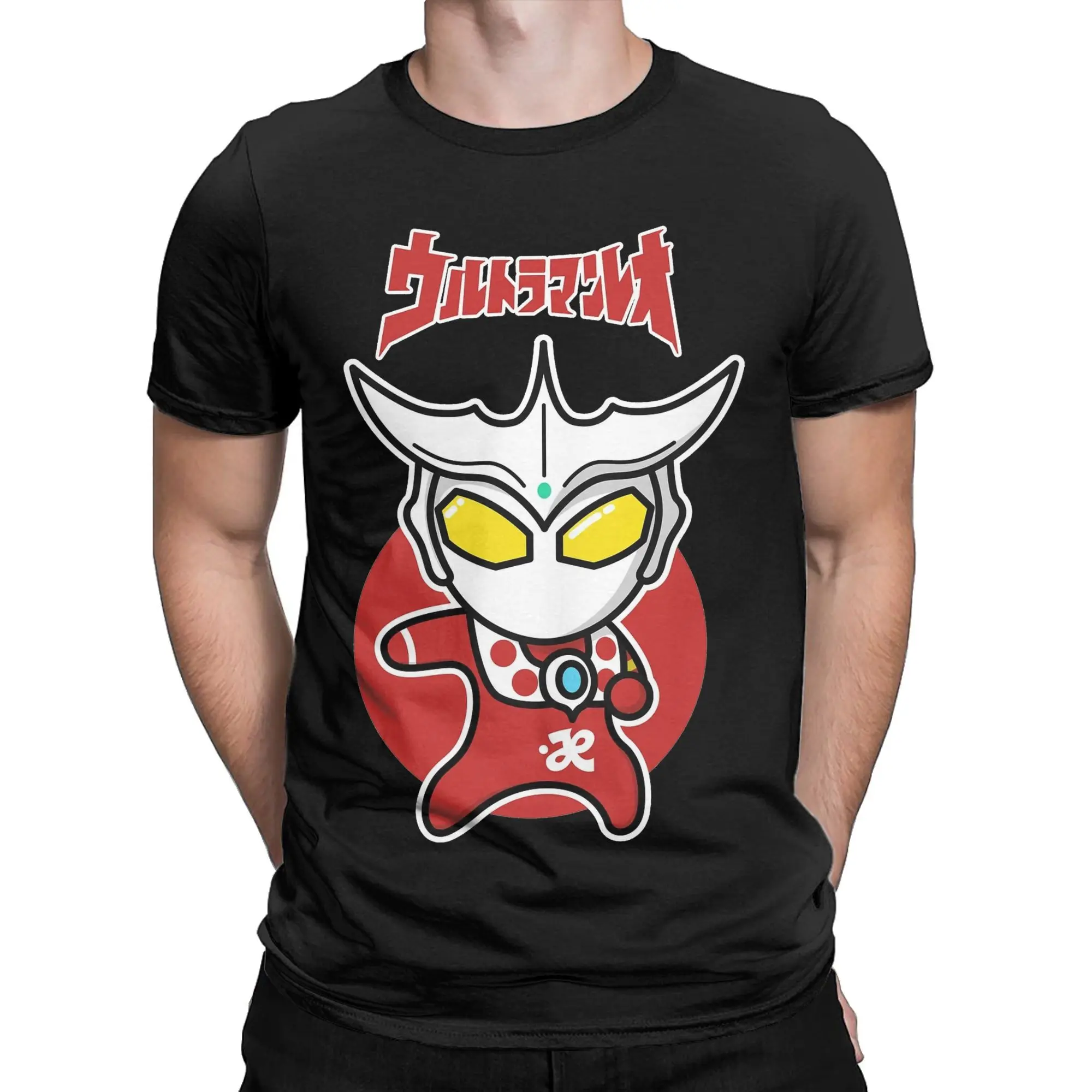 Ultramans Leo Chibi Style Kawaii Tshirts Unisex Cotton Tops Ullzang Crewneck Short Sleeve