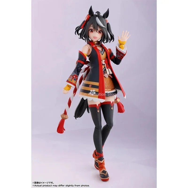 In Stock Original Bandai Namco S.H.Figuarts Umamusune: Pretty Derby Kitasan Black 16cm Anime Action Figure Model Toy