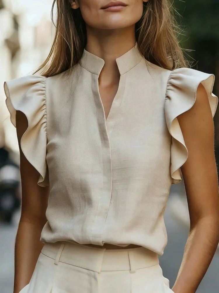 Women Blouses 2026 Summer Autumn Short Sleeve Blouse Woman Blouse Shirt Office Elegant Work Shirt Top Blusas Mujer De Moda