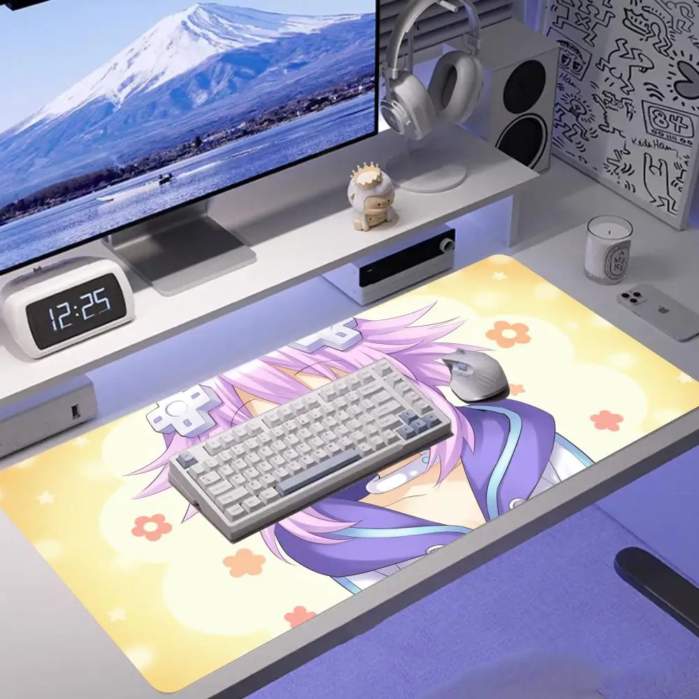 Anime Girl H-Hyperdimension N-Neptune Mouse Pad Game HD Mouse Pad Extended Gaming Keyboard  Large Mouse Pad 90x40 XXL Mat HYBXXC